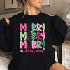 Merry Christmas E Cartoon Sweatshirt Festive Cute Gifts