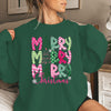 Merry Christmas E Cartoon Sweatshirt Festive Cute Gifts