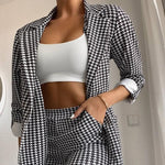 Women's Clothing Houndstooth Blazer 2 pc set