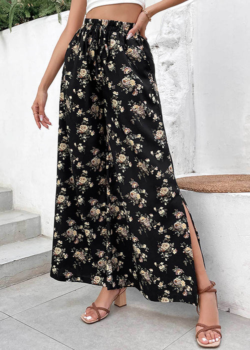 Women's Casual Fashion Printed Wide-leg Pants