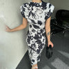 Vintage Printed Chinese Style Dress