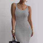 Body Hugging Skimmy Tight Dress Sleeveless