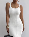 Body Hugging Skimmy Tight Dress Sleeveless