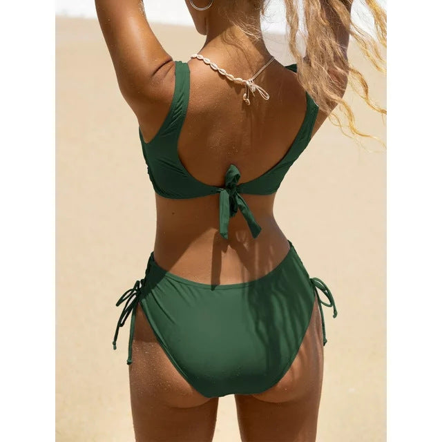 High Waist Swimsuit Split Two-piece Suit