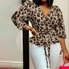 Ruffle Leopard Print Top