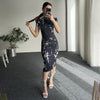 Vintage Printed Chinese Style Dress