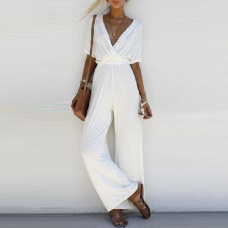 Wide Leg Pants Fashion Wais T Jumpsuit