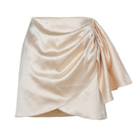 Women's Irregular Zipper Skirt Pleated