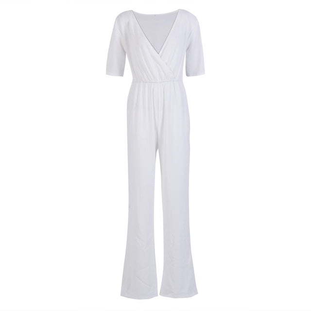 Wide Leg Pants Fashion Wais T Jumpsuit