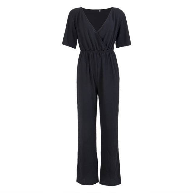 Wide Leg Pants Fashion Wais T Jumpsuit