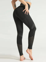 Hollow Printed Workout Pants