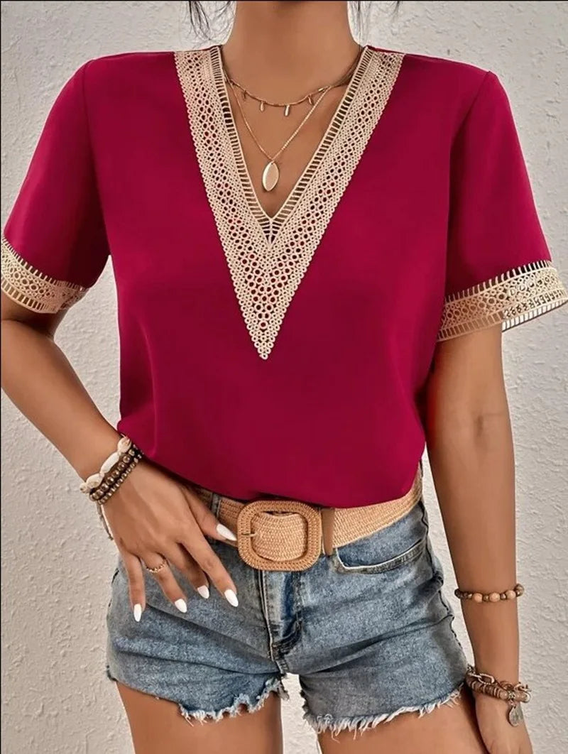 Womens Tops Blouses Chiffon Women Summer Tops