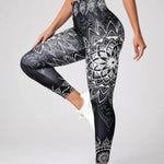 Ink Printing Yoga Skinny Pants