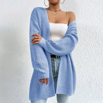 Sweater Medium Length Jacket Knitted Cardigan